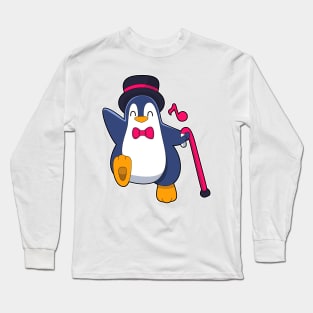 Penguin as Groom with Tie Long Sleeve T-Shirt